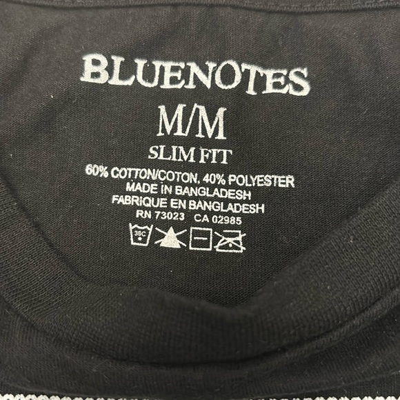 Men’s Bluenotes Christmas Theme T shirt - Picture 2 of 2